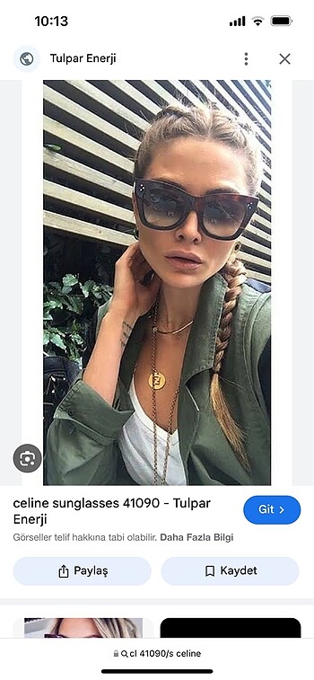Orijinal Celine güneş gözlük