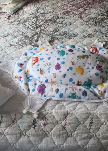 Sevi Bebe Renkli Baskılı Bebek yıkama filesi