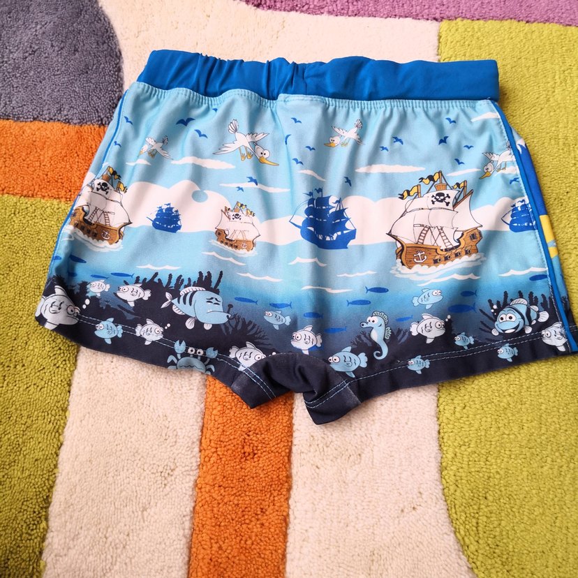 Renkli Baskılı Erkek Çocuk Deniz Şortu - Görsel 2