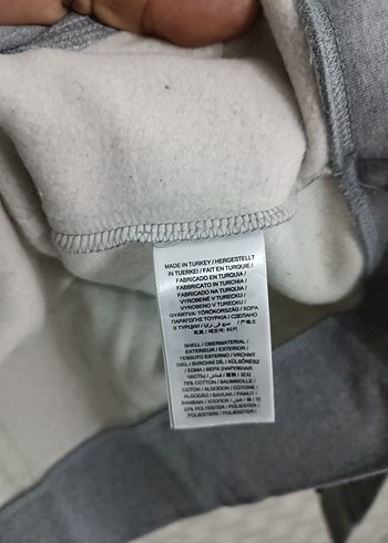 Gri GANT Kapüşonlu Erkek Sweatshirt - Görsel 4