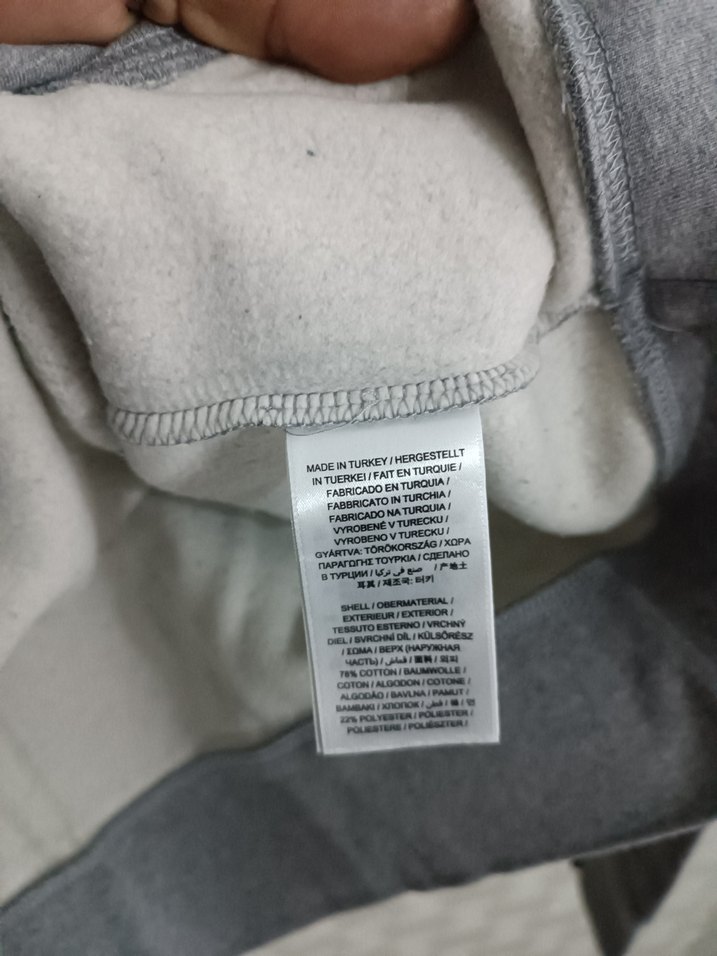 Gri GANT Kapüşonlu Erkek Sweatshirt - Görsel 4