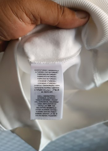 GANT Erkek Beyaz Kapüşonlu Sweatshirt - Görsel 4