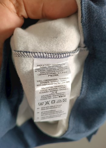 GANT Gri Kapüşonlu Sweatshirt - Görsel 4