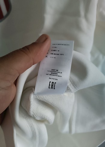 GANT Beyaz Baskılı Erkek Sweatshirt - Görsel 4