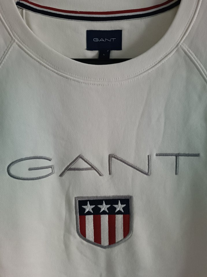 GANT Beyaz Baskılı Erkek Sweatshirt - Görsel 3