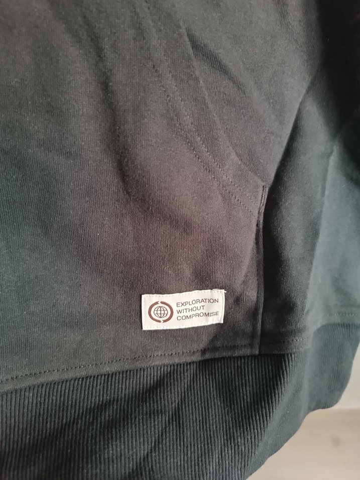 Siyah Kapüşonlu Erkek Sweatshirt - Görsel 4