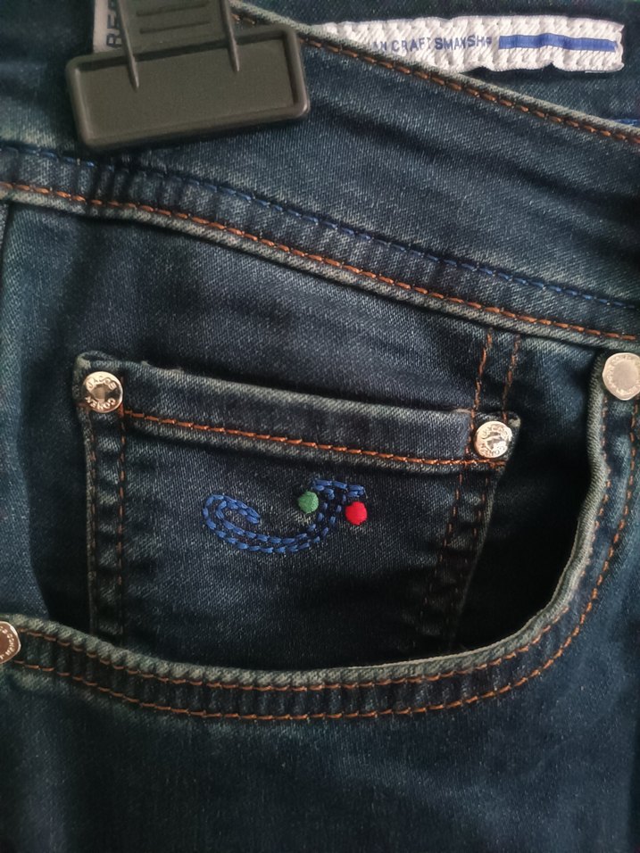 Erkek Lacivert Regular Fit Denim Pantolon - Görsel 2