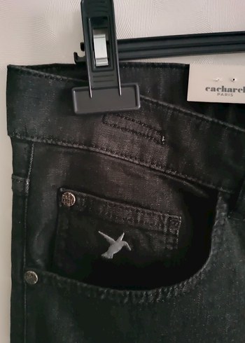 Erkek Siyah Regular Fit Denim Pantolon - Görsel 2