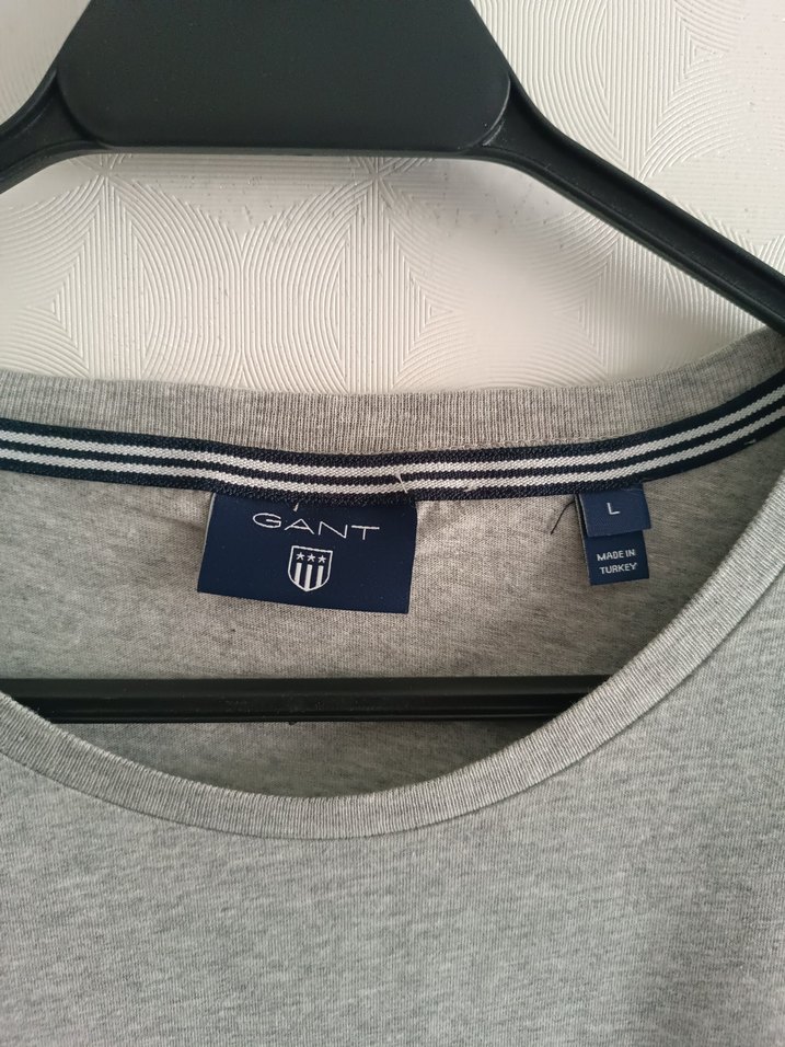 GANT Gri Baskılı Erkek Tişört - Görsel 2