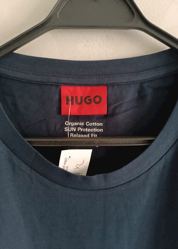 Hugo Erkek Lacivert Oversize Tişört - Görsel 3