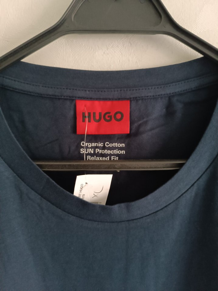 Hugo Erkek Lacivert Oversize Tişört - Görsel 3