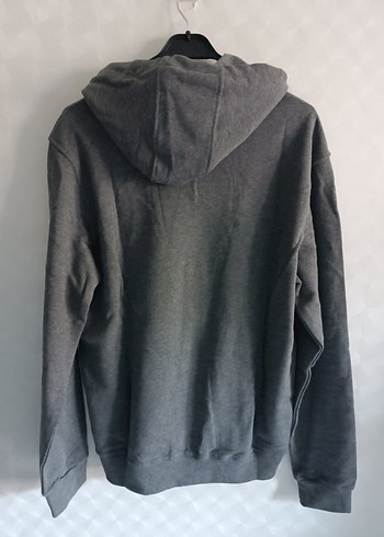 Gri Kapüşonlu Kadın Sweatshirt - Görsel 5