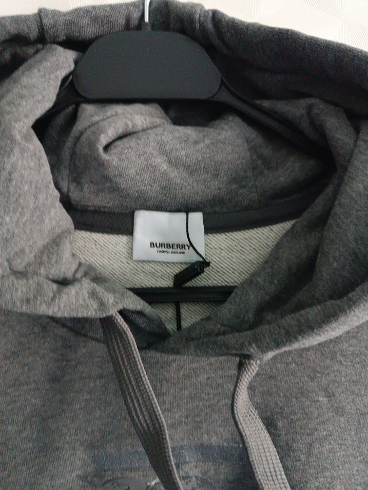 Gri Kapüşonlu Kadın Sweatshirt - Görsel 3