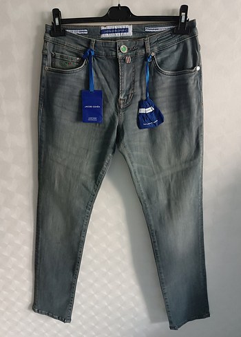 Jacob Cohen Gri Dugmeli Erkek Denim Jean