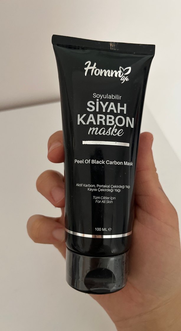 Soyulabilir Siyah Karbon Yüz Maskesi - Görsel 2