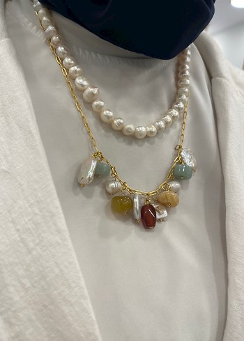 Accessorize Bohem Çok Renkli Boncuklu Mini Kolye