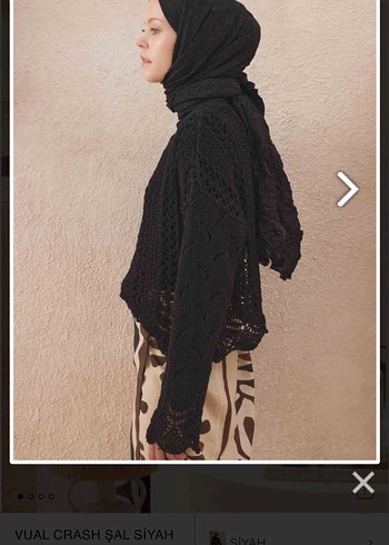 Freshscarf Vual Crash Siyah Şal