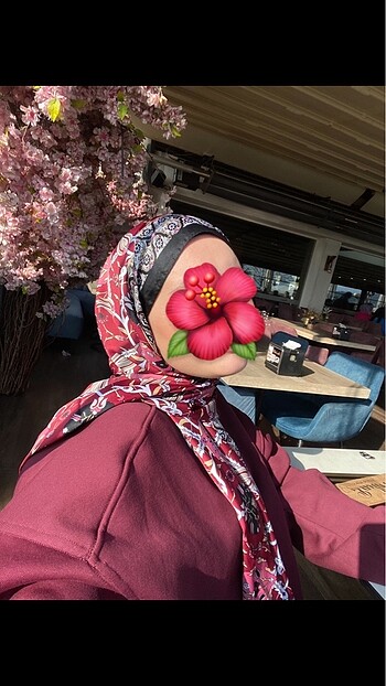 Bordo Etnik Desen İpek Görünümlü Şal