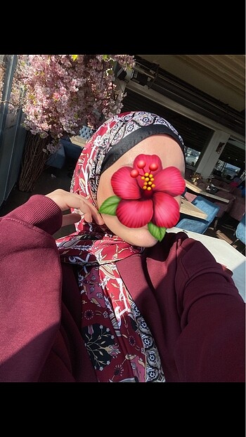 Suud Collection Bordo Etnik Desen İpek Görünümlü Şal