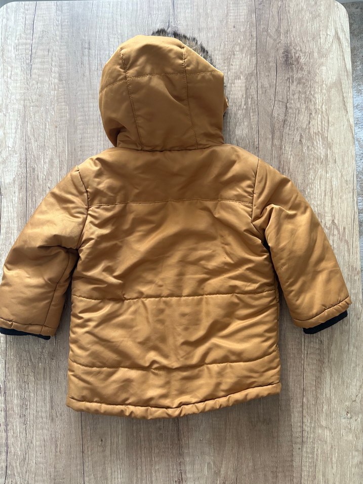 Kahverengi Kürklü Erkek Çocuk Mont - Görsel 2