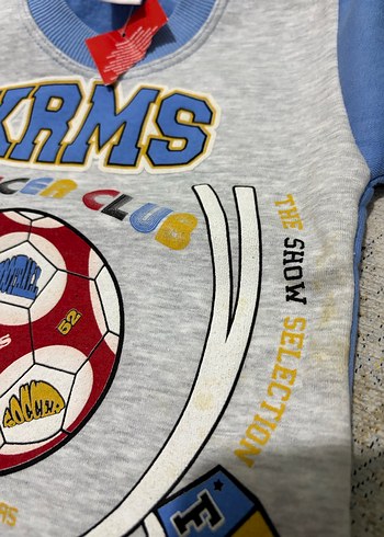 Mavi Baskılı Erkek Çocuk Eşofman Takımı - Görsel 4