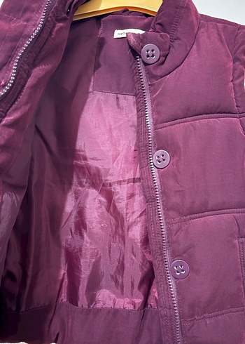 Bordo Çocuk Düğmeli Yelek - Görsel 3