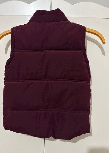 Bordo Çocuk Düğmeli Yelek - Görsel 2