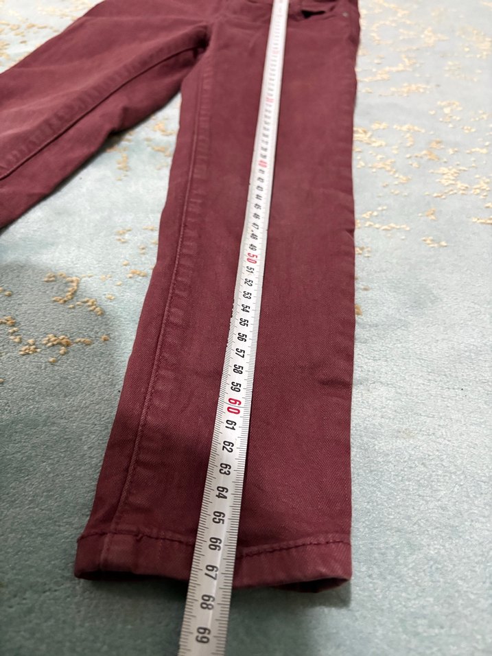 Bordo Erkek Çocuk Denim Pantolon - Görsel 4