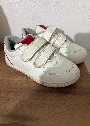Beyaz Erkek Çocuk Spor Ayakkabı Velcro - Görsel 2
