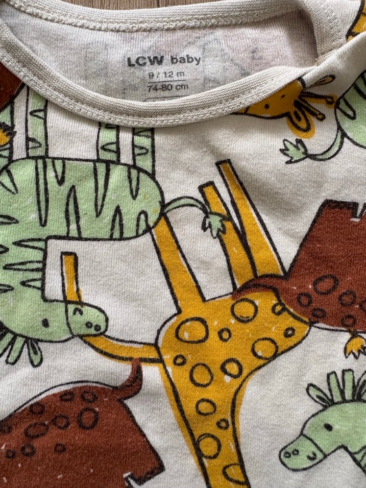 Bohem Tarzı Baskılı Kahverengi Bebek Takımı - Görsel 2