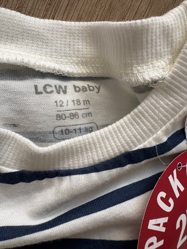 Turuncu Çizgili Bebek Erkek Takım - Görsel 3