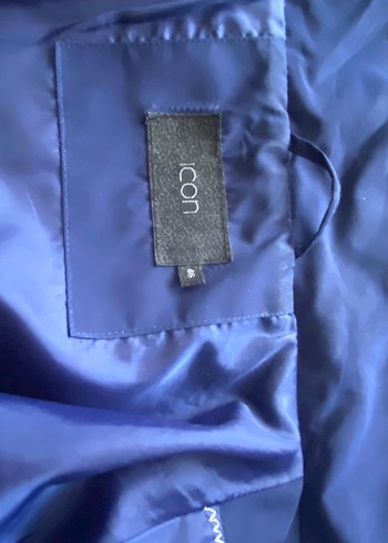 Kadın Mavi Uzun Salaş Yağmurluk - Görsel 5