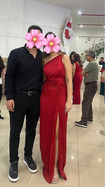 Diğer Kırmızı uzun elbise