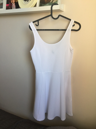 h&m beyaz elbise