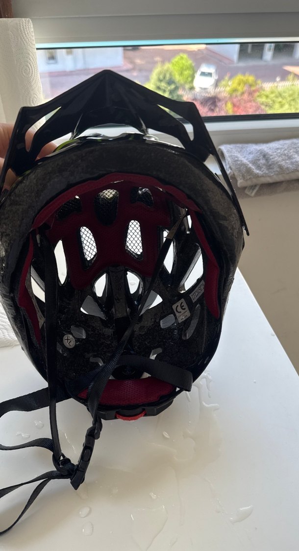 Yeşil Yılan Desenli bisiklet Kaskı - Görsel 2