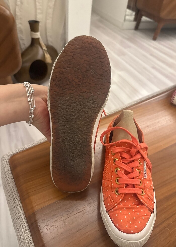 Superga bayan ayakkabı turuncu - Görsel 4