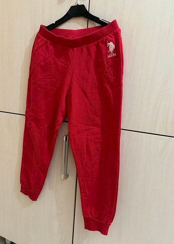 Kırmızı kız çocuk u.s polo Eşofman Altı - Görsel 4