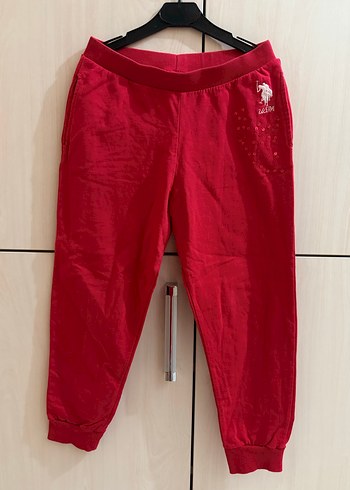 Kırmızı kız çocuk u.s polo Eşofman Altı - Görsel 2