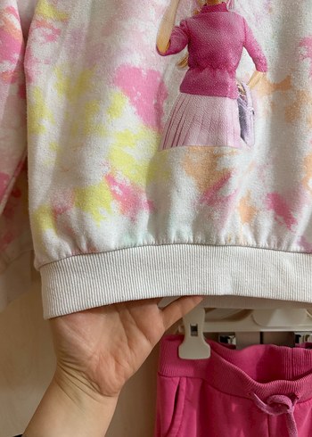 Kız Çocuk Barbie Batik Desen Eşofman Takımı - Görsel 11