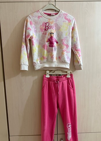 Kız Çocuk Barbie Batik Desen Eşofman Takımı - Görsel 4