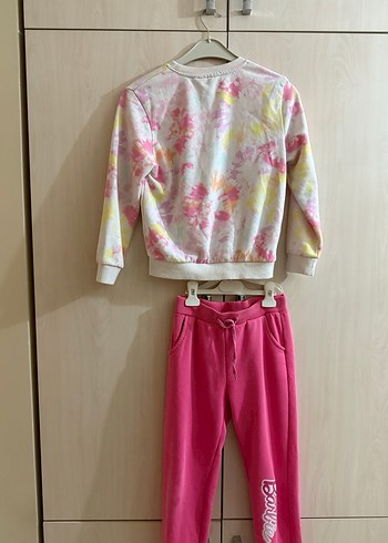 Kız Çocuk Barbie Batik Desen Eşofman Takımı - Görsel 9