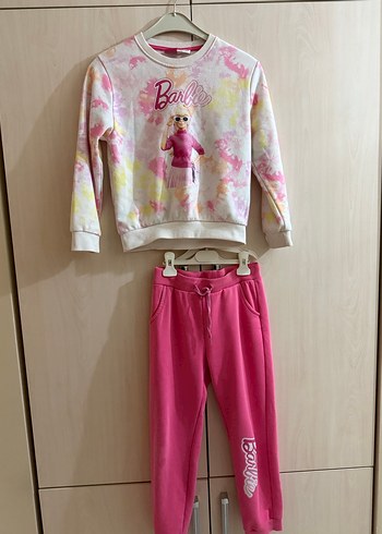 Kız Çocuk Barbie Batik Desen Eşofman Takımı - Görsel 3