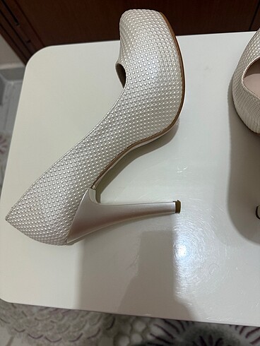 Nişan düğün abiye  beyaz abiye ayakkabı - Görsel 7