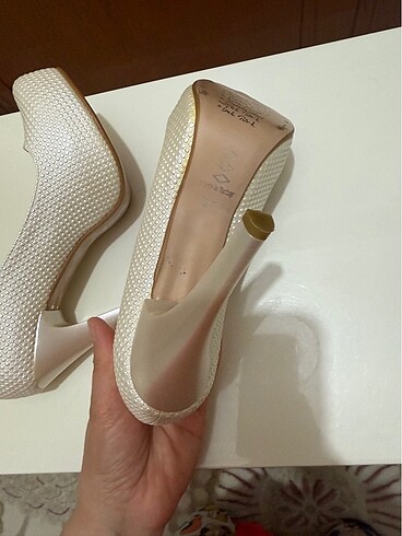 Nişan düğün abiye  beyaz abiye ayakkabı - Görsel 8