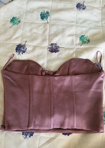 xs Beden Drapeli Straplez Midi Bustiyer