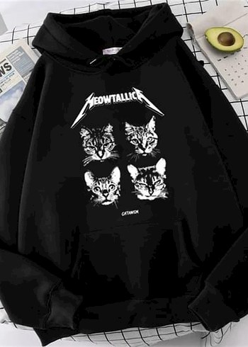 S,M,L Meowtallica Unisex Sweatshirt