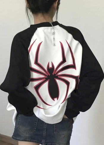 Spider Vintage Reglan Kol Unisex