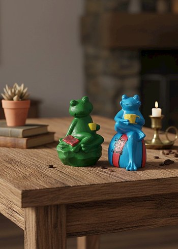 2'li Minimalist Kurbaga Dekoratif Set - Görsel 8