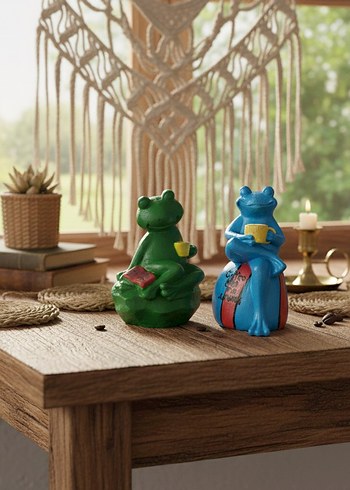 2'li Minimalist Kurbaga Dekoratif Set - Görsel 6