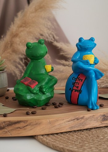 2'li Minimalist Kurbaga Dekoratif Set - Görsel 3